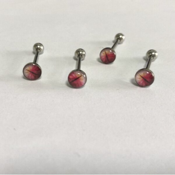 Devil eyes stainless steel nose piercing - Image 7
