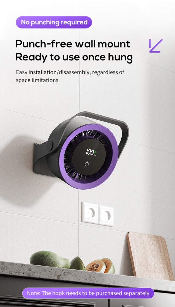 Desktop & Wall-Mounted Fan - Image 9