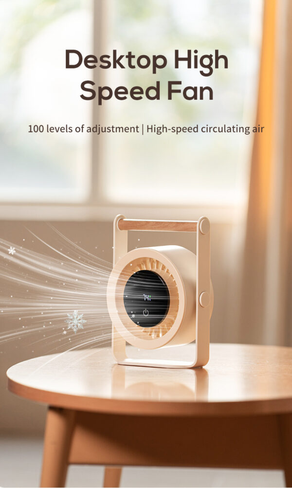 100-speed remote control desktop fan - Image 3