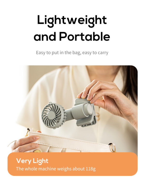 mini outdoor multi-function clip fan - Image 16