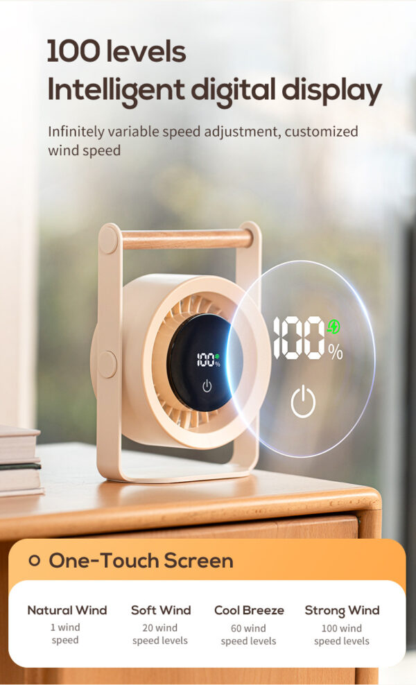 100-speed remote control desktop fan - Image 8