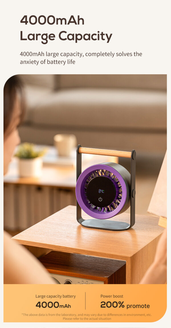 100-speed remote control desktop fan - Image 12