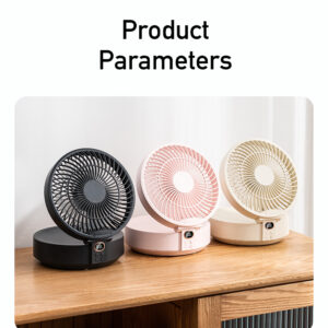 Foldable Wall/Desk Fan with night light