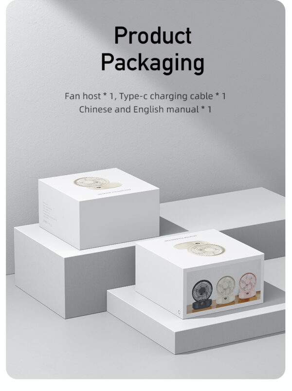 Foldable Wall/Desk Fan with night light - Image 21