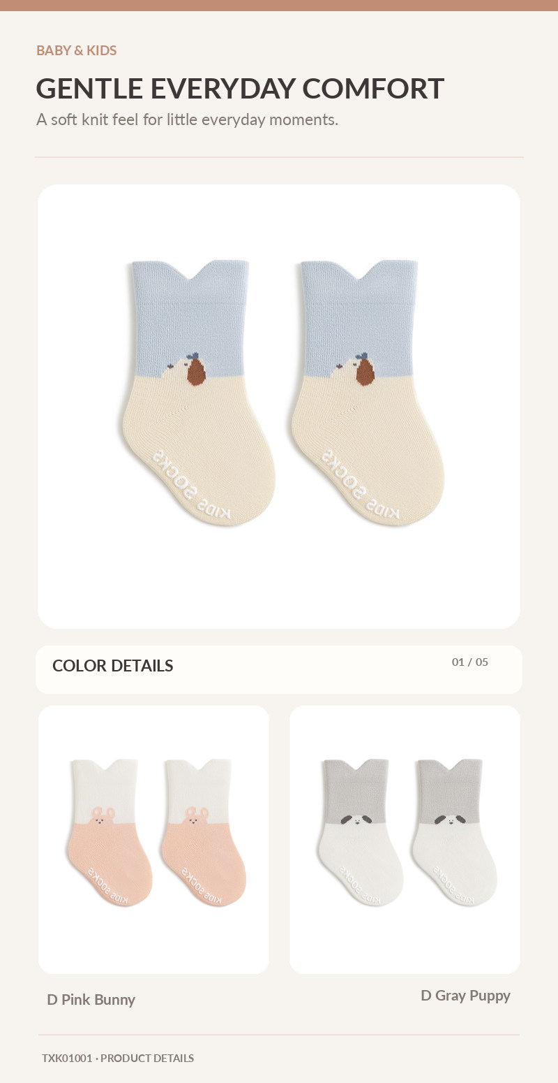 Kids Crew Socks for wholesale buyers – TXK01001, detail image 1