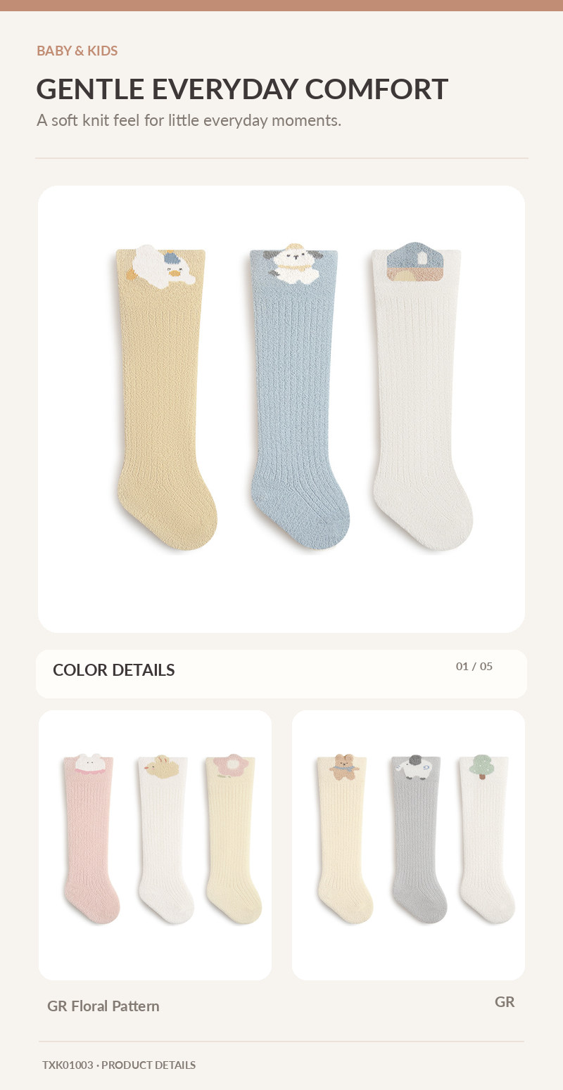 Kids Crew Socks for wholesale buyers – TXK01003, detail image 1
