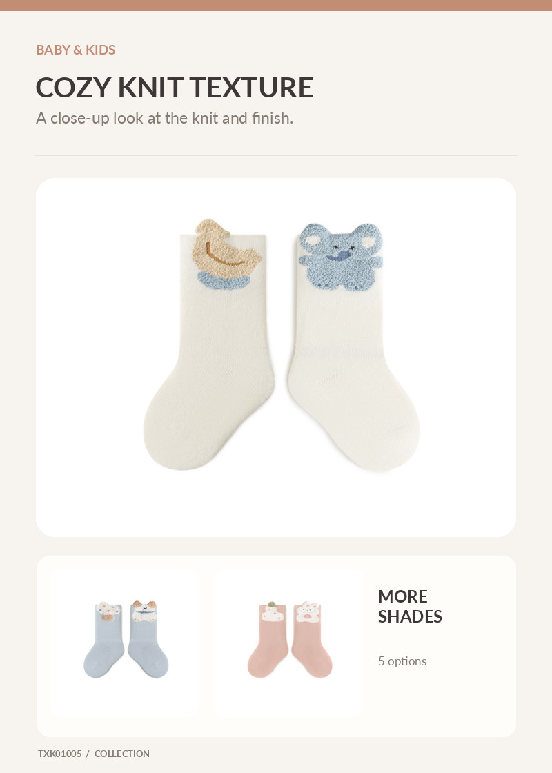 Kids Crew Socks for wholesale buyers – TXK01005, detail image 3