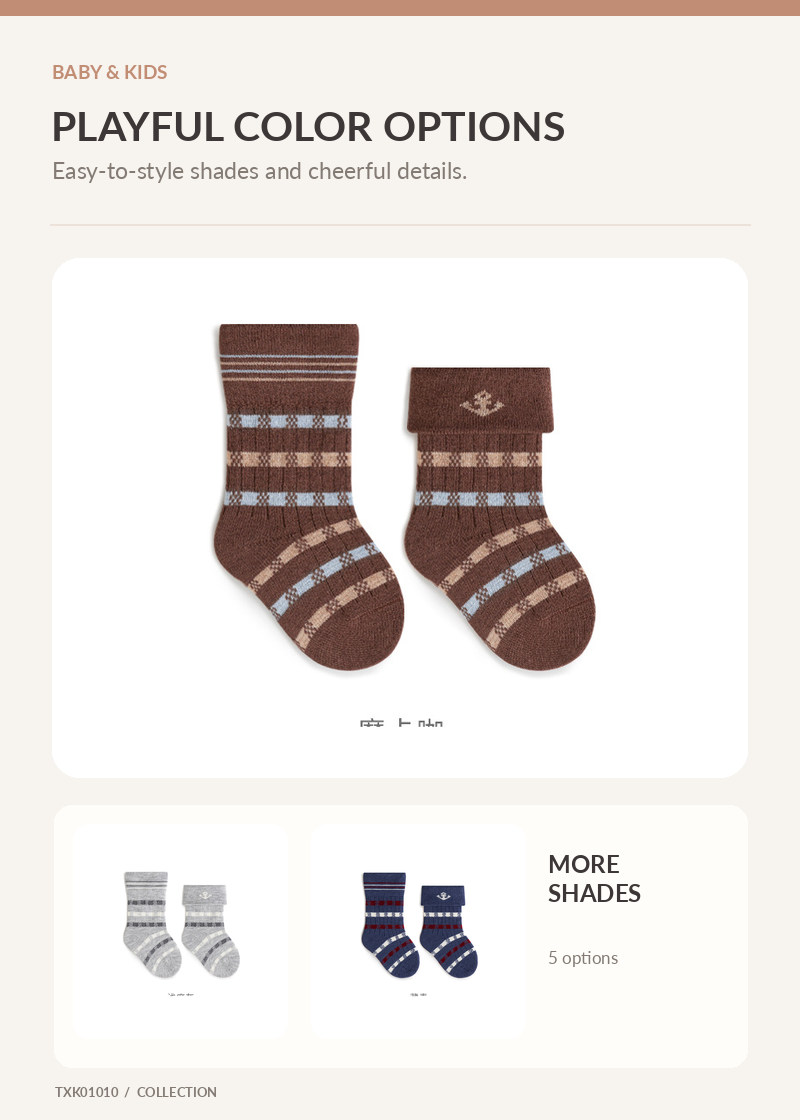 Kids Crew Socks for wholesale buyers – TXK01010, detail image 2