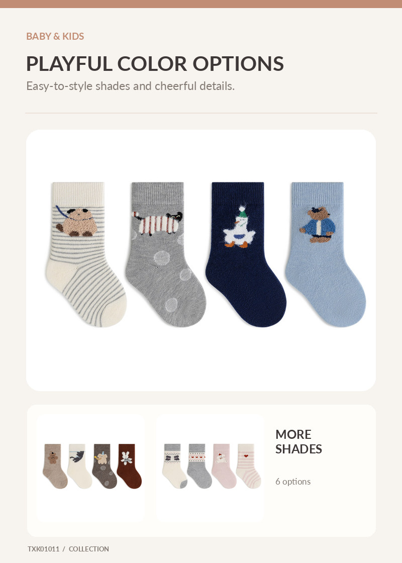 Kids Crew Socks for wholesale buyers – TXK01011, detail image 2