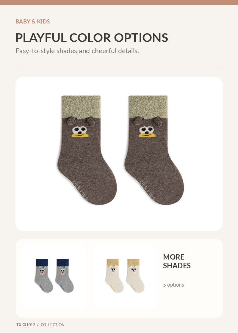 Kids Crew Socks for wholesale buyers – TXK01012, detail image 2
