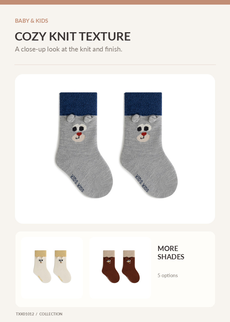 Kids Crew Socks for wholesale buyers – TXK01012, detail image 3