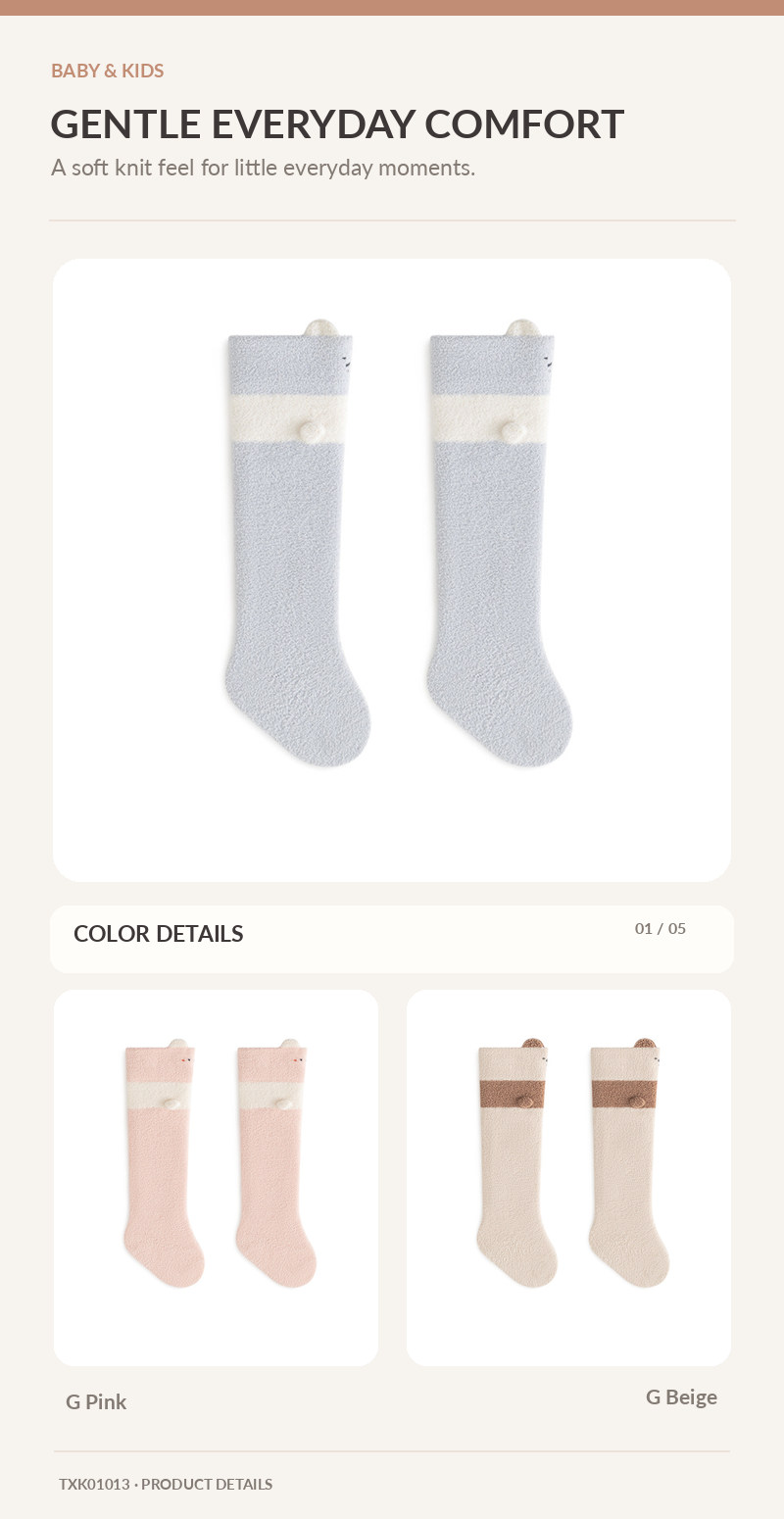 Kids Crew Socks for wholesale buyers – TXK01013, detail image 1
