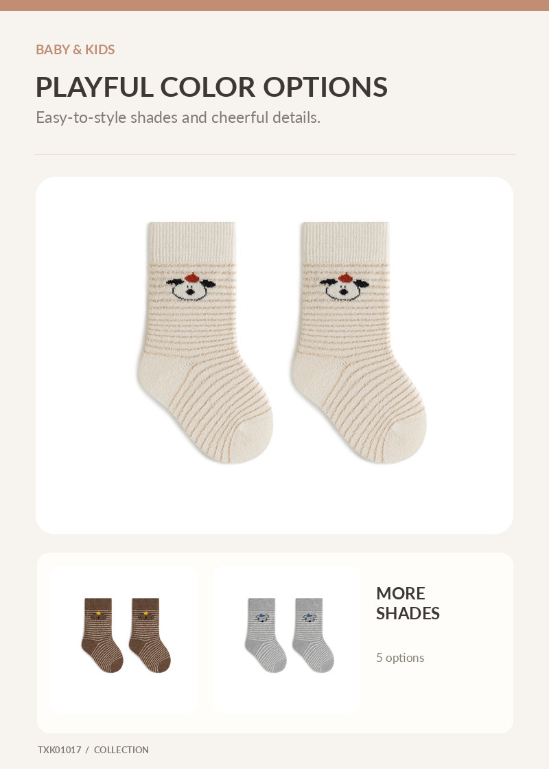 Kids Crew Socks for wholesale buyers – TXK01017, detail image 2
