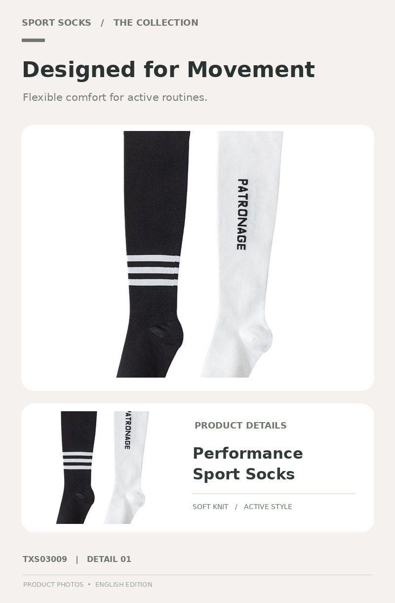 Performance Sports Socks for wholesale buyers – TXS03009, detail image 1