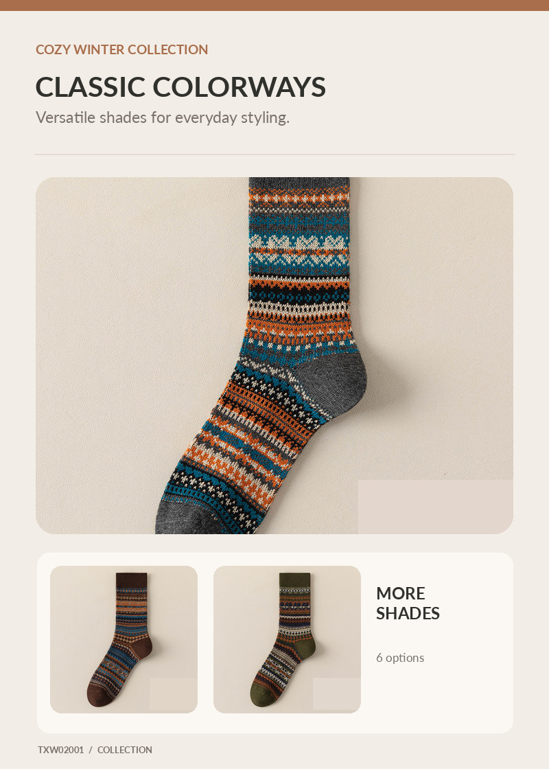 Wool Socks for wholesale buyers – TXW02001, detail image 2