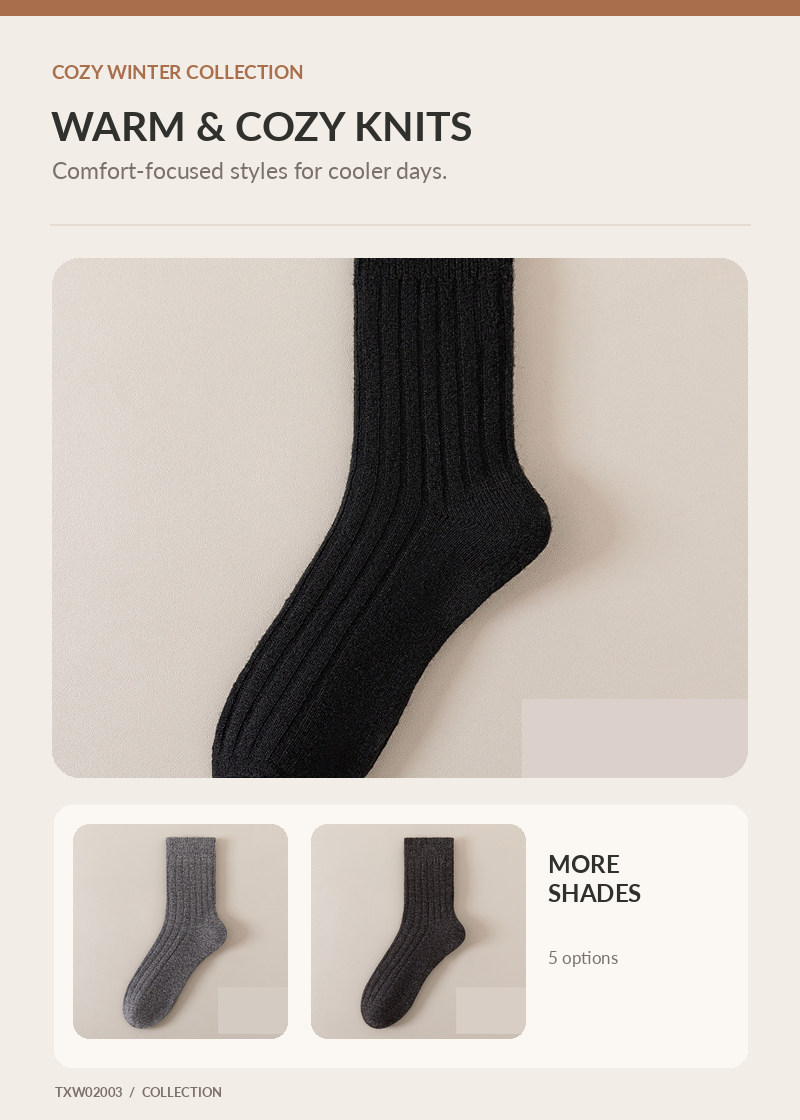 Wool Socks for wholesale buyers – TXW02003, detail image 1
