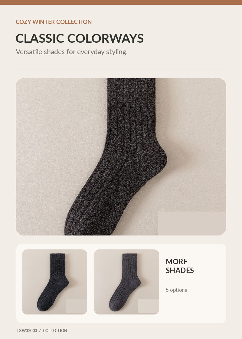 Wool Socks for wholesale buyers – TXW02003, detail image 3