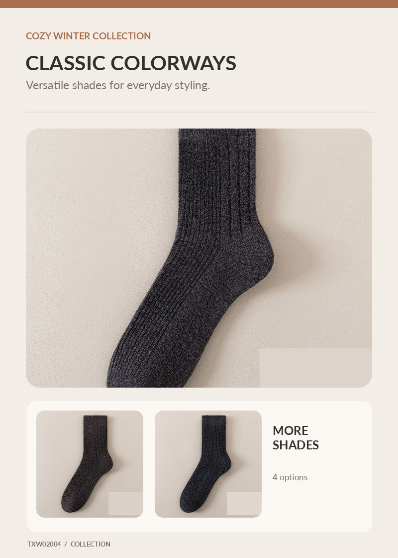 Wool Socks for wholesale buyers – TXW02004, detail image 3