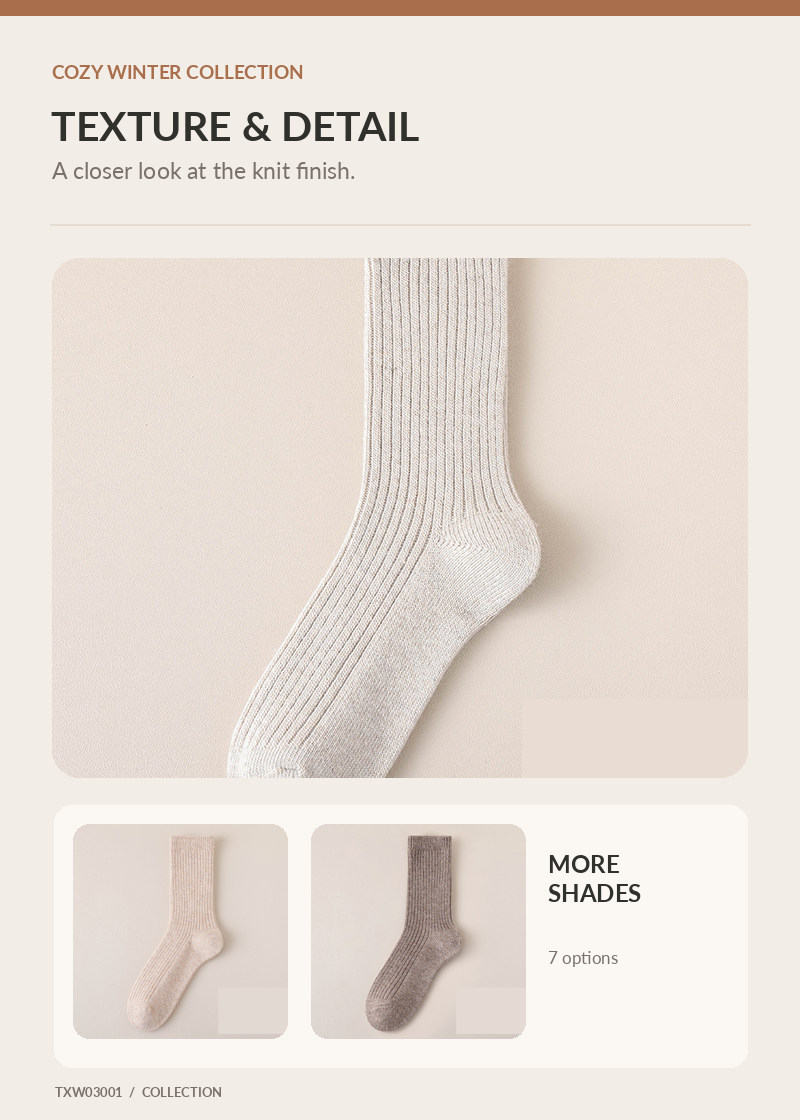 Wool Socks for wholesale buyers – TXW03001, detail image 2