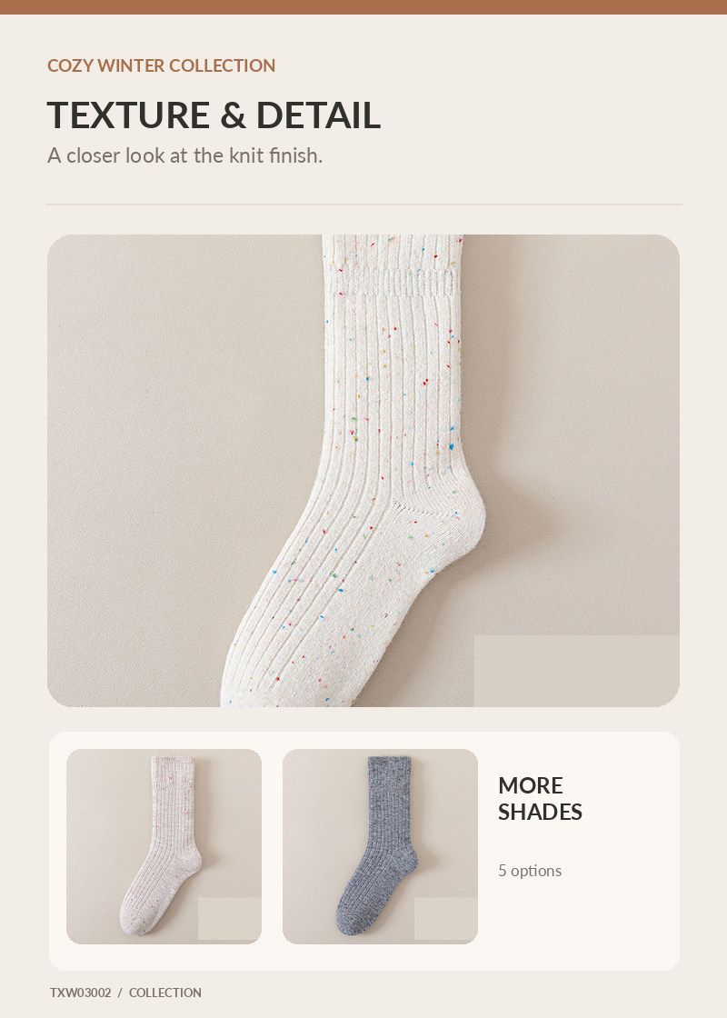 Wool Socks for wholesale buyers – TXW03002, detail image 1