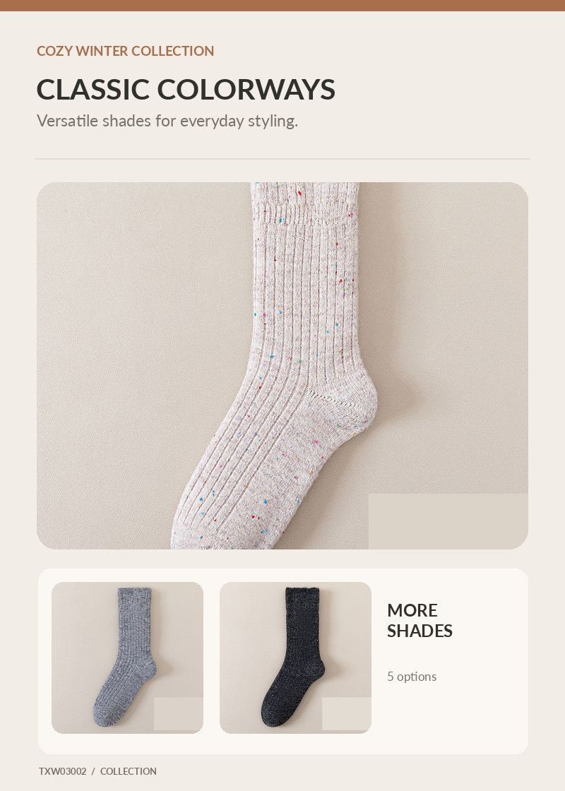 Wool Socks for wholesale buyers – TXW03002, detail image 2
