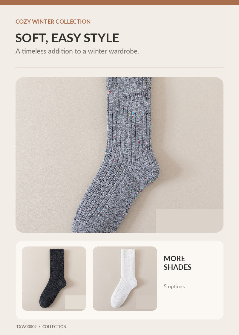 Wool Socks for wholesale buyers – TXW03002, detail image 3