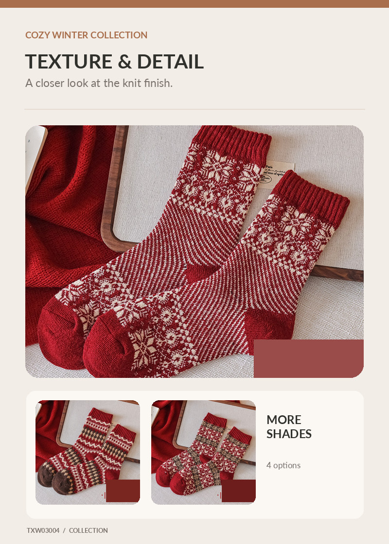 Wool Socks for wholesale buyers – TXW03004, detail image 2