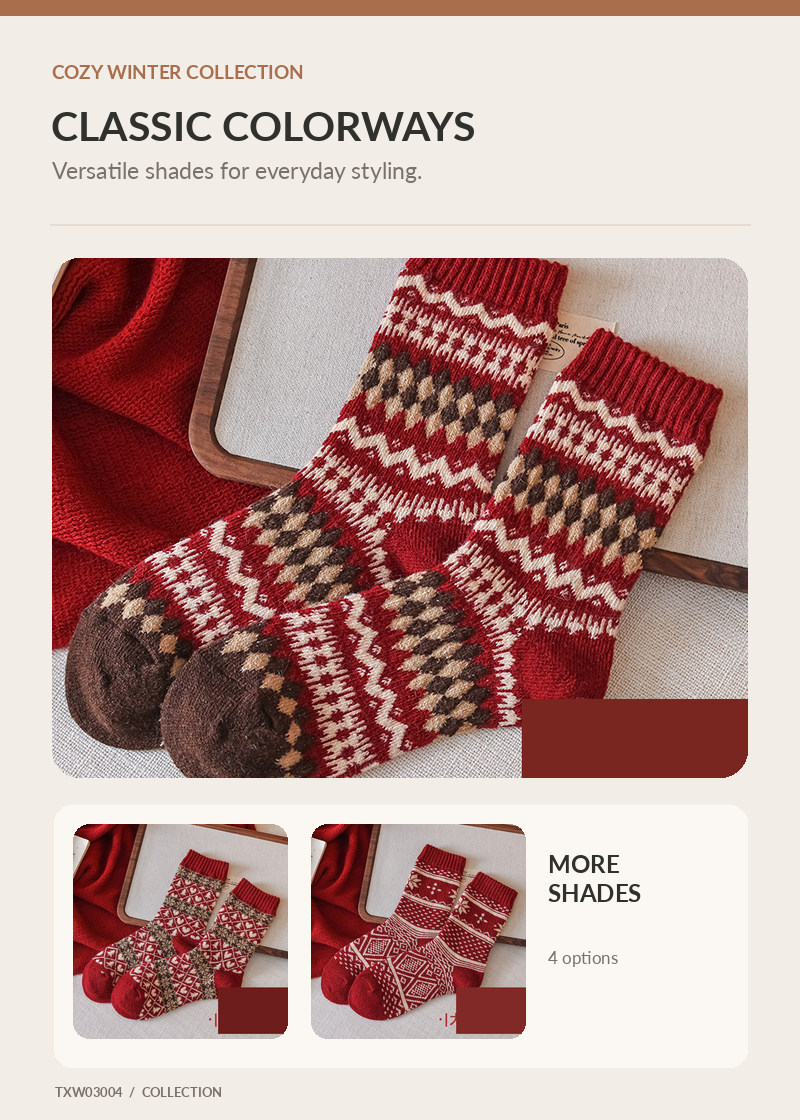 Wool Socks for wholesale buyers – TXW03004, detail image 3
