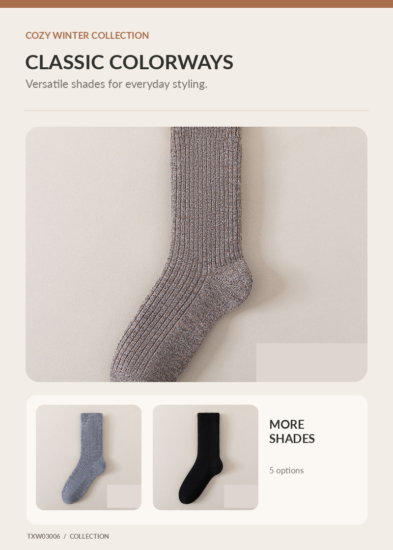 Wool Socks for wholesale buyers – TXW03006, detail image 2