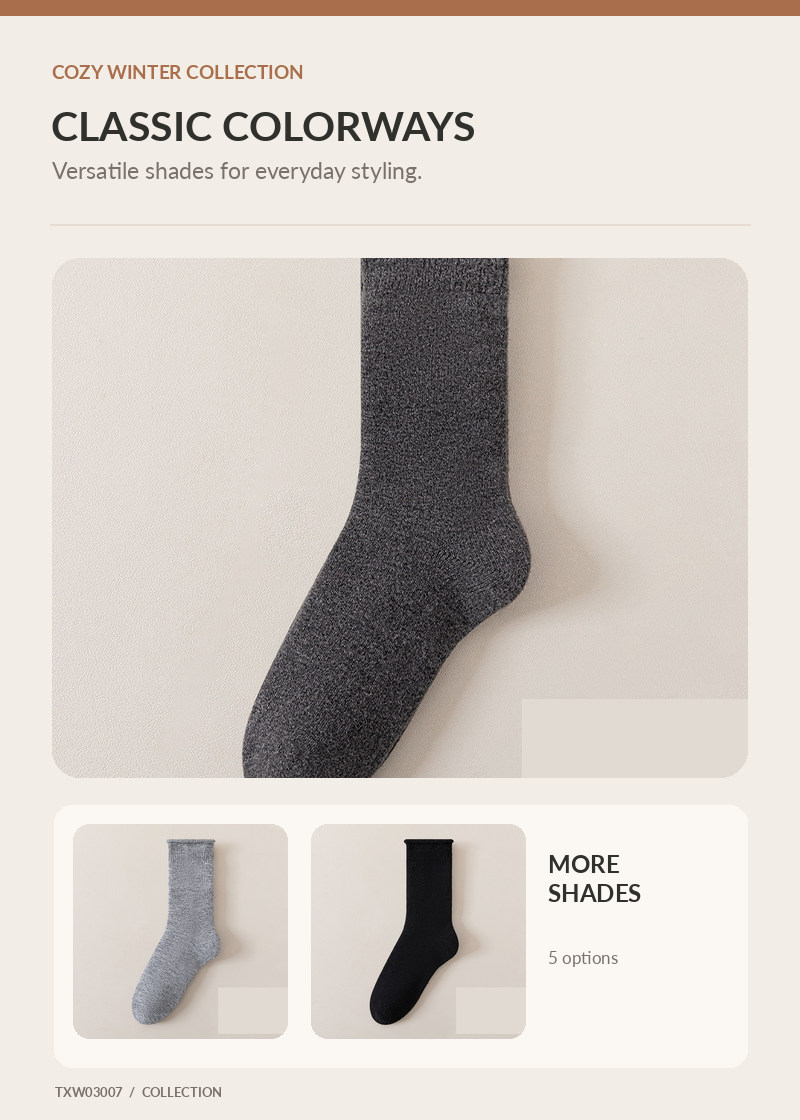 Wool Socks for wholesale buyers – TXW03007, detail image 2