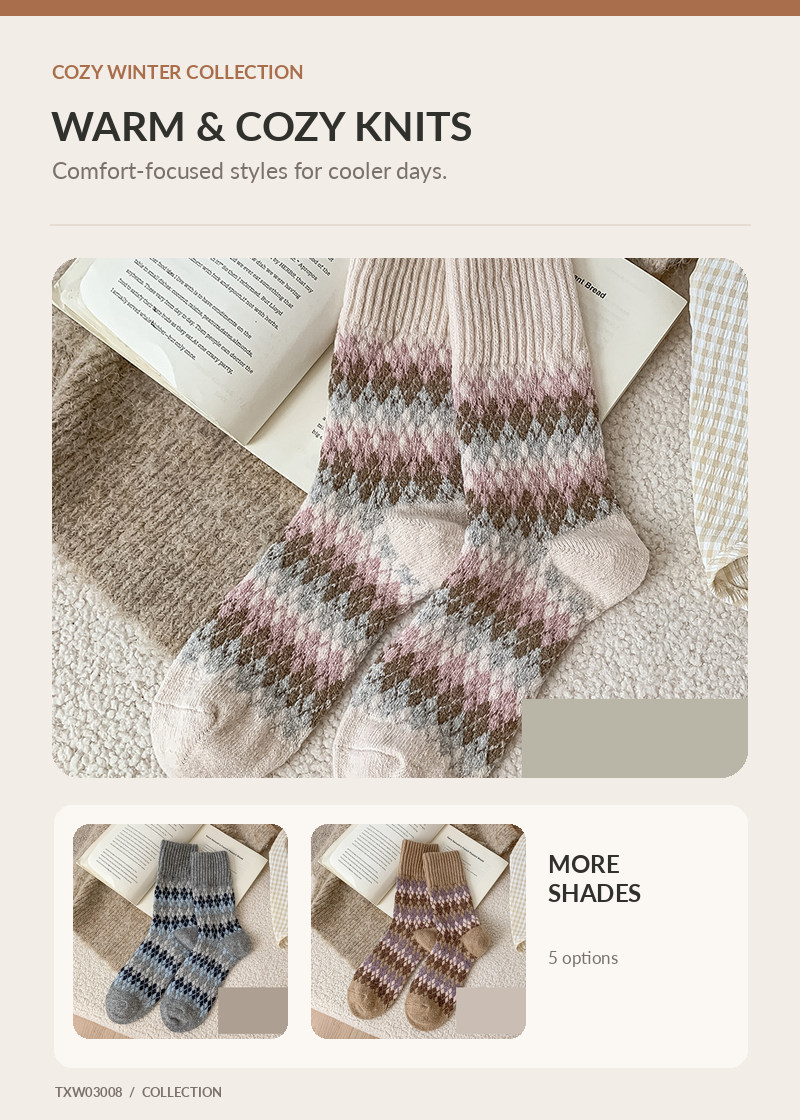 Wool Socks for wholesale buyers – TXW03008, detail image 1