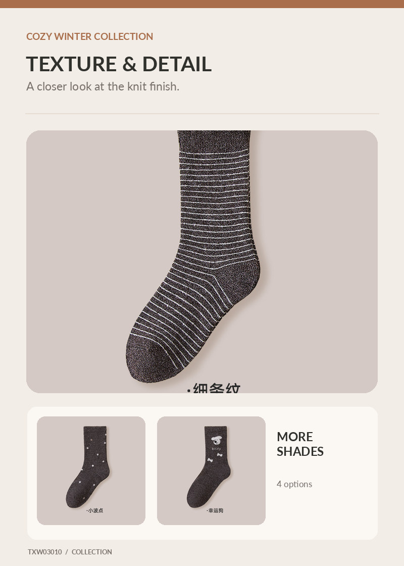Wool Socks for wholesale buyers – TXW03010, detail image 2